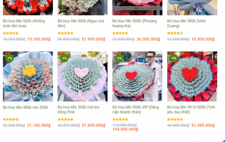 Bo hoa tien tram trieu doc la “ngong” dai gia ngay Valentine