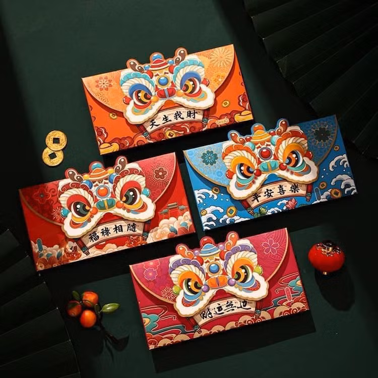 Phong bao li xi hinh rong hut khach truoc Tet Giap Thin 2024