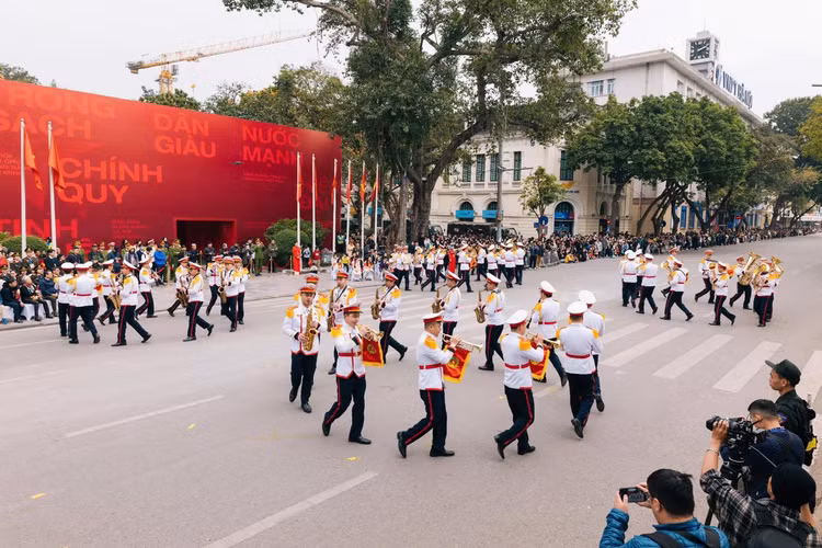 Hoanh trang Le dieu binh, dieu hanh “Vinh quang Cong an nhan dan