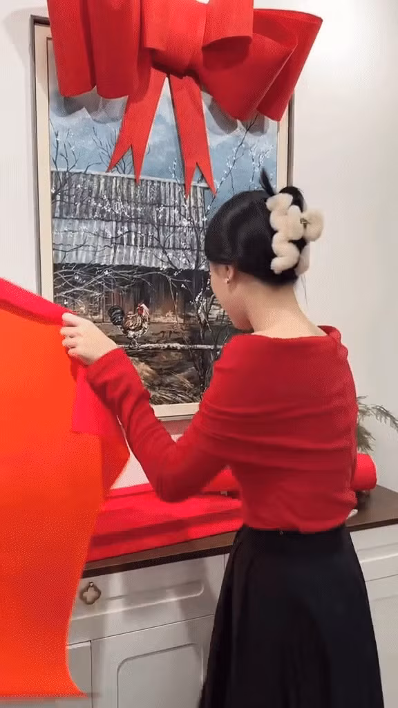 Don Tet 2024, Binh An - Phuong Nga trang tri nha dep co nao?-Hinh-2