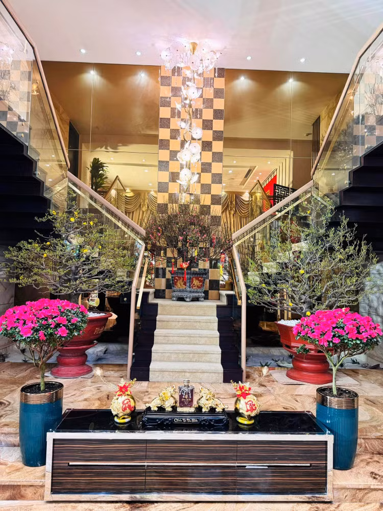 Can canh biet thu ruc sac hoa don Tet cua Dam Vinh Hung-Hinh-6