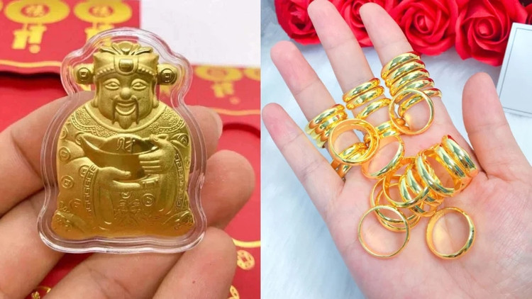 Ngay Via Than Tai, nen mua vang nhan hay vang mieng?