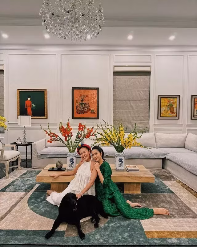 Don Tet, biet thu cua Tang Thanh Ha trang tri dep co nao?-Hinh-4