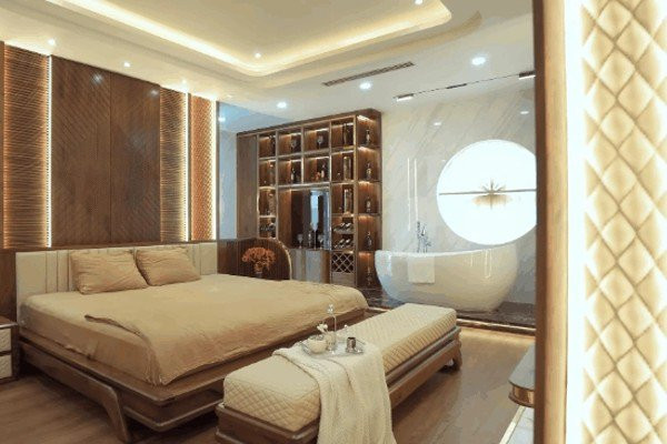 Ben trong sieu biet thu toan bang go quy cua dai gia Da Nang-Hinh-13