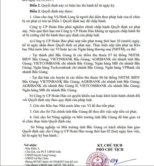 Cong ty CP Hoan Hao bi phat vi vi pham moi truong-Hinh-4