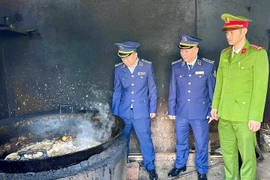 Phát hiện cơ sở chế biến mỡ động vật không đảm bảo vệ sinh tại Hà Tĩnh