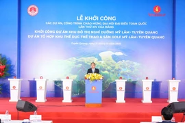 VINGROUP khởi công đô thị nghỉ dưỡng suối khoáng và tổ hợp thể dục thể thao