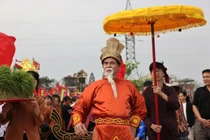 Phú Thọ tái hiện truyền thuyết Vua Hùng dạy dân cấy lúa