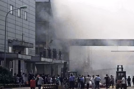 Nổ bình khí nén tại xưởng công ty SJ Tech Việt Nam