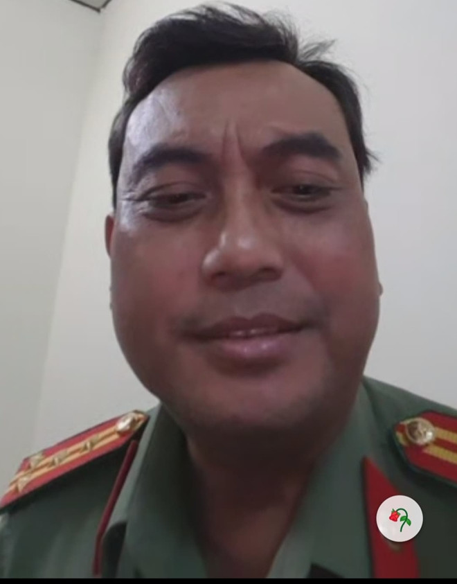 Đối tượng Hà giả danh Công an, mặc quân phục CAND với quân hàm Đại tá.