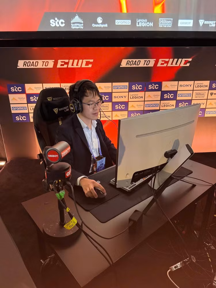 Kỳ thủ số 1 Việt Nam Lê Quang Liêm giành quyền tham dự Esports World Cup 2026. Ảnh: FBNV