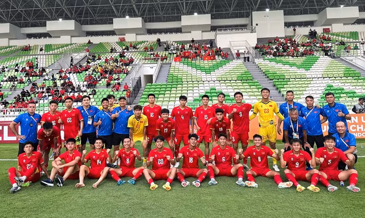 U19 Việt Nam có khởi đầu thuận lợi tại giải. Ảnh: VFF