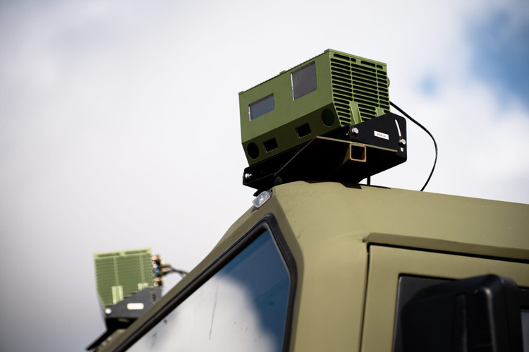 Xe hậu cần quân sự được tích hợp hệ thống Naviground của Sener (ảnh Sener Aerospace &amp; Defence)