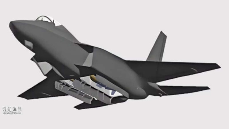 Khoang vũ khí trong thân của KF-21 nhỏ nên không chứa tên lửa KTSSM-1 được. Ảnh: Toutiao.