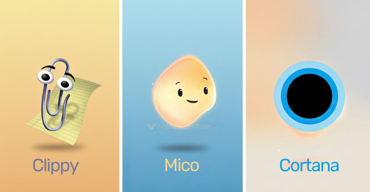 دو «پیشینیان» میکو به دلایل مختلف شکست خوردند. mico-clippy-cortana-1536x799.jpg