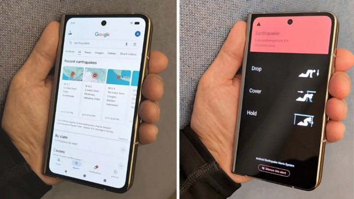 Khi một trận động đất lớn xảy ra, Google sẽ gửi tin nhắn khẩn cấp &apos;Hành động&apos; tới điện thoại Android (Nguồn: Google)
