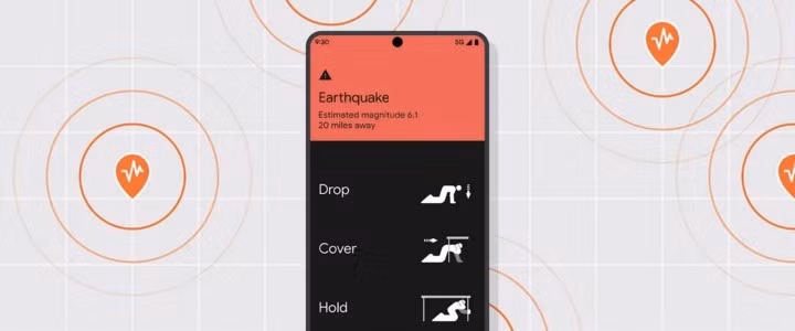 Những cảnh báo về động đất được gửi tới ngay cho người dùng điện thoại (Nguồn: Google)