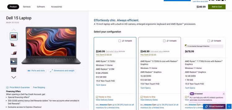 Dell giới thiệu laptop 15 với mức giá và cấu hình khó tin.