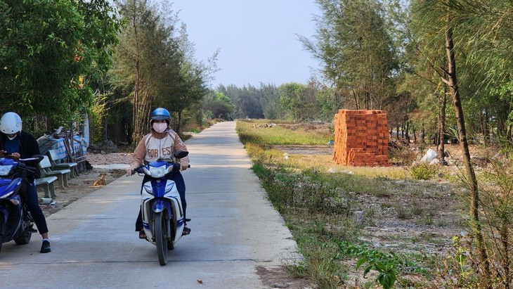 Tuyến đường xã ven biển tại huyện Mộ Đức