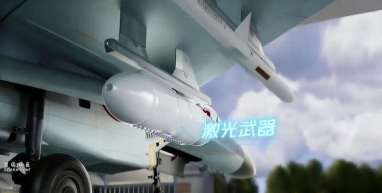 Cận cảnh pod laser dưới cánh J-11B. Ảnh: 6park.