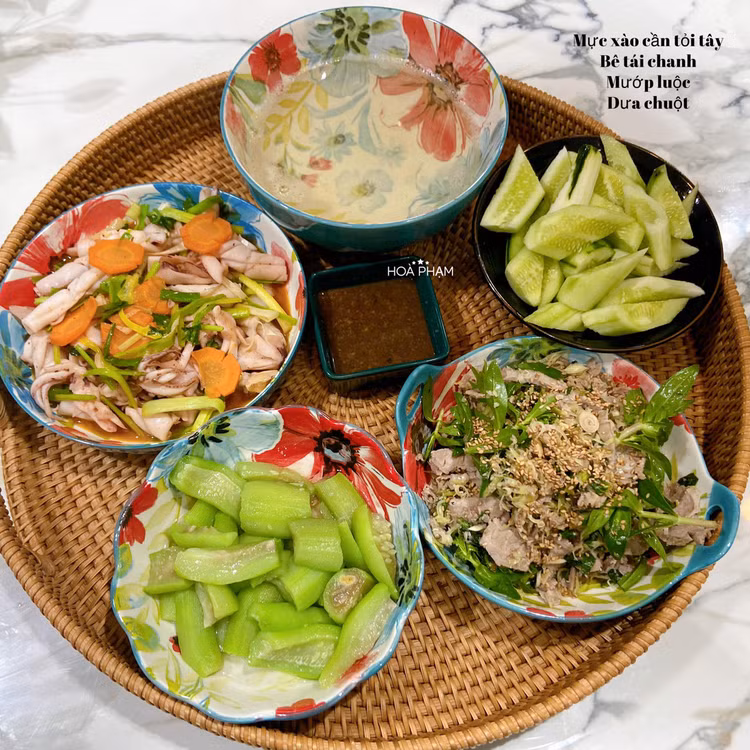 Chị Hòa liên tục thay đổi thực đơn bữa ăn