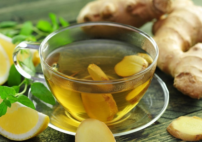 Trà gừng giúp làm dịu dạ dày và hệ tiêu hóa.
