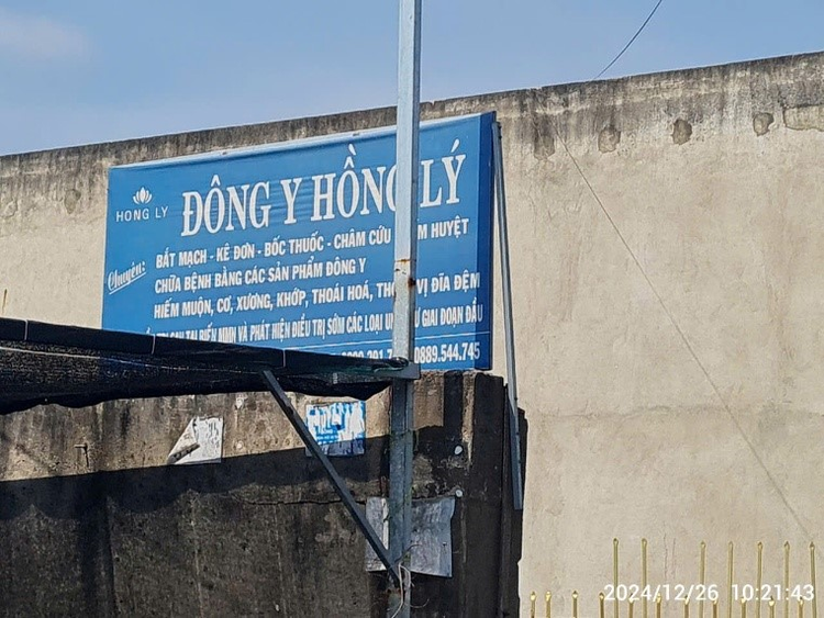 Cơ sở &quot;Đông Y Hồng Lý&quot; - Ảnh: Sở Y tế TP HCM