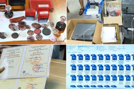 Bắc Ninh triệt phá nhóm làm giả con dấu, tài liệu của hơn 100 tổ chức