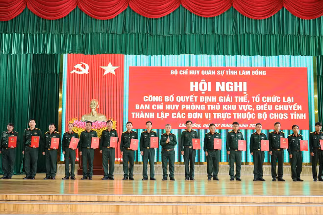 Thành lập các đơn vị trực thuộc Bộ Chỉ huy quân sự tỉnh Lâm Đồng
