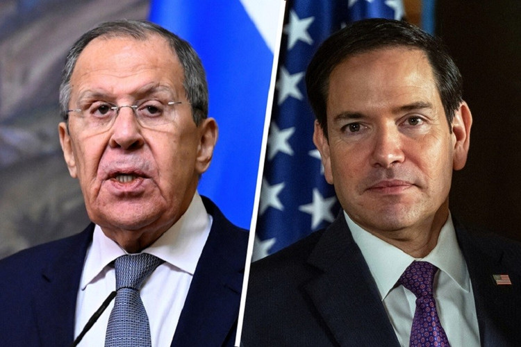 Ministro das Relações Exteriores da Rússia, Sergey Lavrov (à esquerda) e seu colega americano, Marco Rubio. Foto: Gazeta. ngamy.jpg