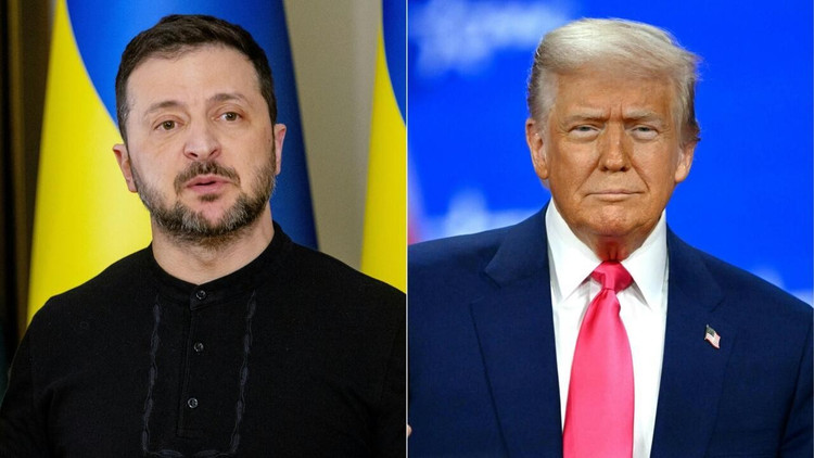 Президент Трамп (справа) и украинский лидер Зеленский. Фото: Al24news. trump.jpg