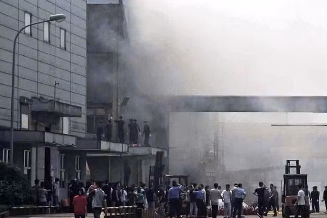 Nổ bình khí nén tại xưởng công ty SJ Tech Việt Nam