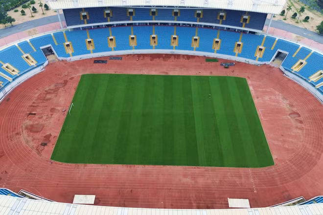 [GALLERY] Diện mạo mới của sân Mỹ Đình với mặt cỏ xanh mướt