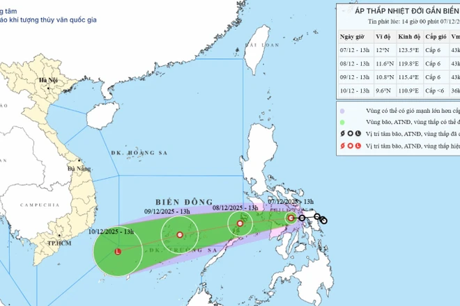 Áp thấp nhiệt đới ảnh hưởng Biển Đông, miền Bắc sắp đón đợt rét mạnh
