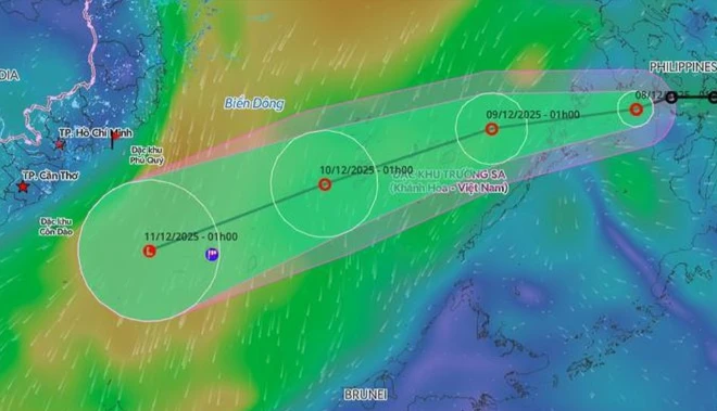 Áp thấp nhiệt đới sức gió giật cấp 8, dự báo tốc độ nhanh hơn