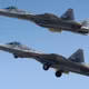 Các tiêm kích Su-57 thuộc Lực lượng Hàng không Vũ trụ Nga.