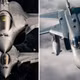 Các tiêm kích Rafale (bên trái) và Su-24M.