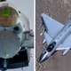 Máy bay Eurofighter (bên trái) và máy bay chiến đấu J-10C