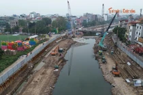 Gấp rút cải tạo hạ lưu sông Kim Ngưu trước mùa mưa 2026