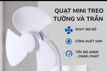 Quạt mini treo nhà vệ sinh giá 65.000 đồng, tiềm ẩn rủi ro?