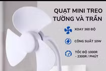 Quạt mini treo nhà vệ sinh giá 65.000 đồng, tiềm ẩn rủi ro?