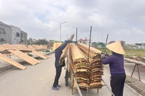 Hương Tết từ làng bánh đa nem ở Hà Tĩnh