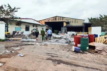 Cháy lớn tại xưởng sản xuất của công ty Thép Việt Xô