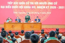 Đại tướng Phan Văn Giang tiếp xúc cử tri tại Thái Nguyên