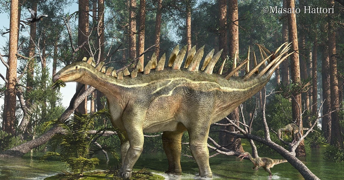 Khám phá khủng long Dacentrurus với bộ gai và đuôi mạnh mẽ