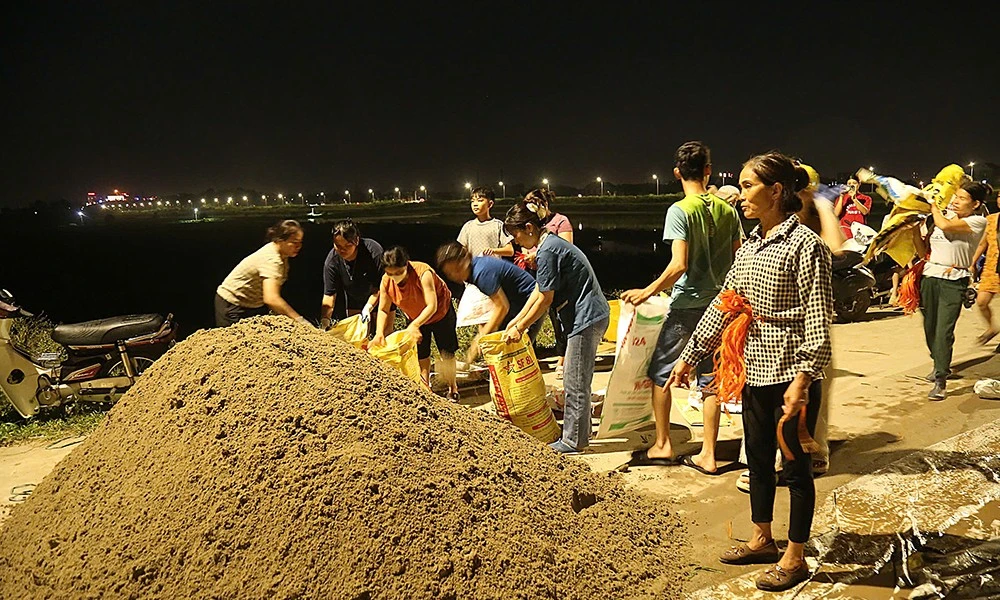 Bắc Ninh ứng phó khẩn cấp với 27 sự cố đê điều do ảnh hưởng bão