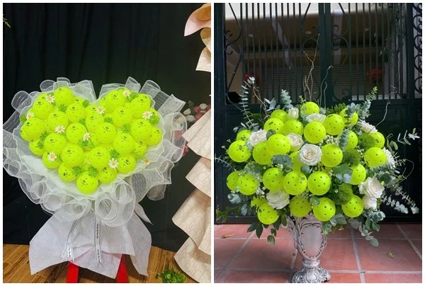 Hoa bóng Pickleball độc đáo lần đầu xuất hiện dịp 20/10