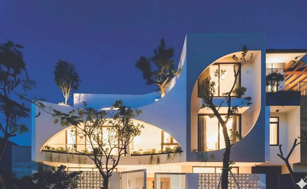 Khám phá ngôi nhà hiện đại lấy cảm hứng từ lá cây