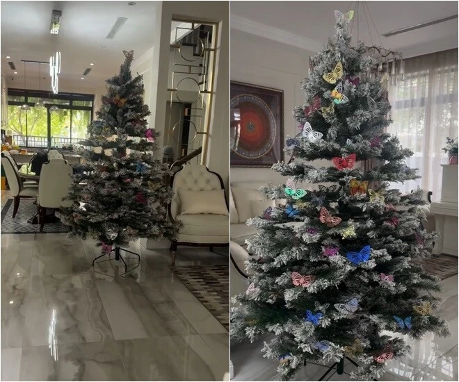 Biệt thự của MC Vân Hugo rực rỡ đón Giáng sinh
