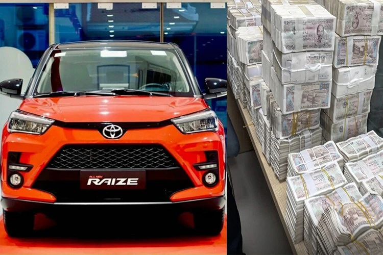 "Đại gia xứ Lạng" xách 250 triệu tiền 1.000 - 5.000 đồng mua Toyota Raize
